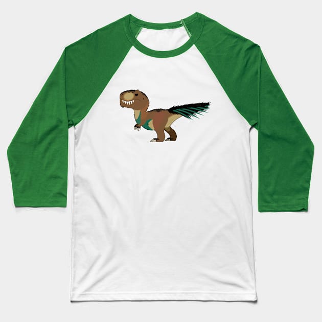 Tyranoauru rex Baseball T-Shirt by charyzard